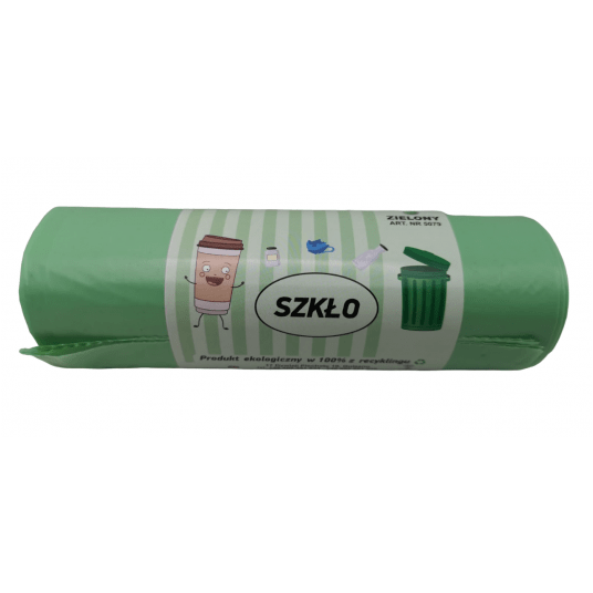 Worki na śmieci zielone LDPE 120L 10szt. -zdjęcie numer 2