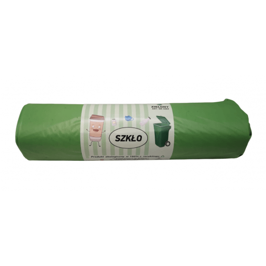 Worki na śmieci zielone LDPE 160L 10szt. -zdjęcie numer 2