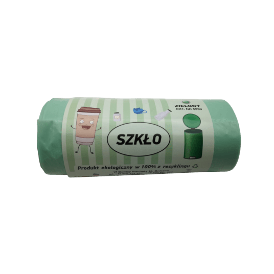 Worki na śmieci zielone LDPE 35L 25szt. -zdjęcie numer 2
