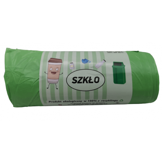 Worki na śmieci zielone LDPE 60L 20szt. -zdjęcie numer 2