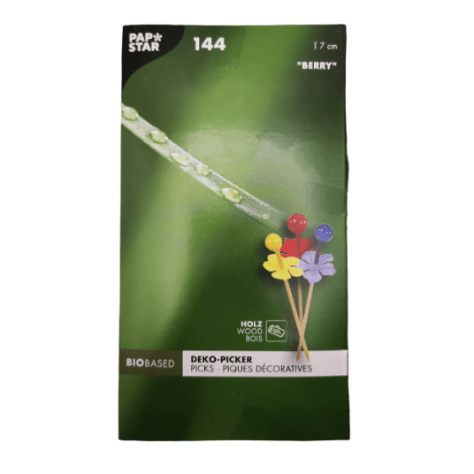 Wykałaczki drewniane Berry 7cm 144szt. -zdjęcie numer 2