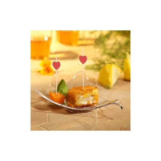 Wykałaczki drewniane Czerwone Serca 7cm 40szt. -zdjęcie numer 2