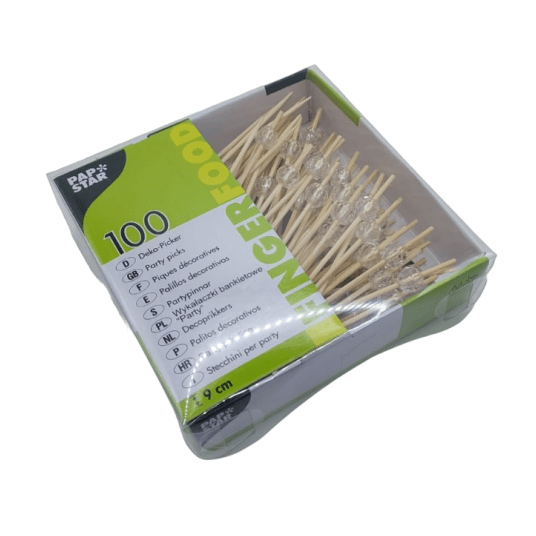 Wykałaczki drewniane Diamond 9cm 100szt. -zdjęcie numer 3