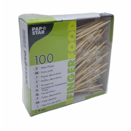 Wykałaczki drewniane Diamond 9cm 100szt. -zdjęcie numer 2