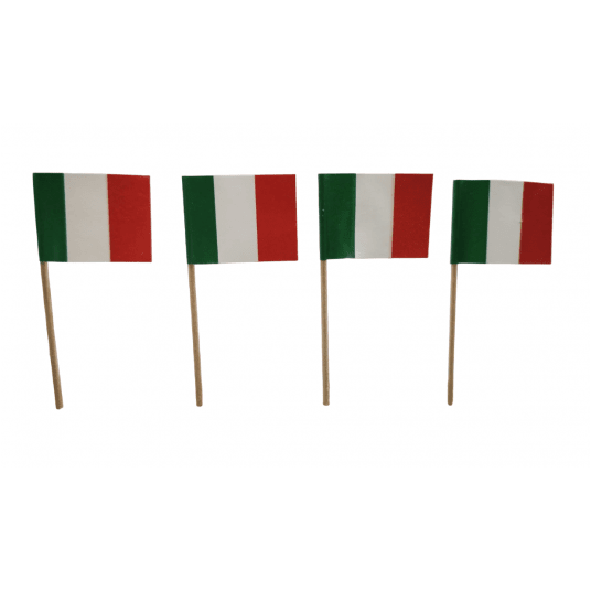 Wykałaczki drewniane Flaga Włoska 8cm 500szt. -zdjęcie numer 4