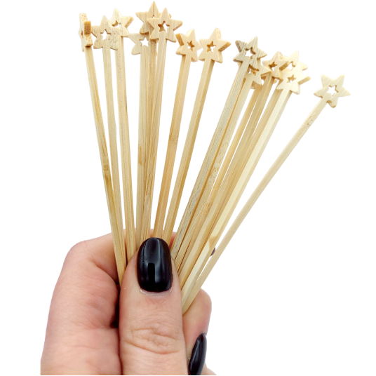 Wykałaczki drewniane Gwiazda 12cm 100szt. -zdjęcie numer 5
