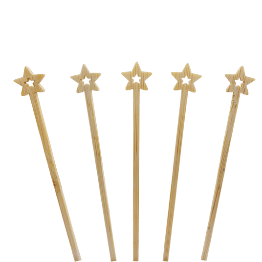 Wykałaczki drewniane Gwiazda 12cm 100szt. -zdjęcie numer 3