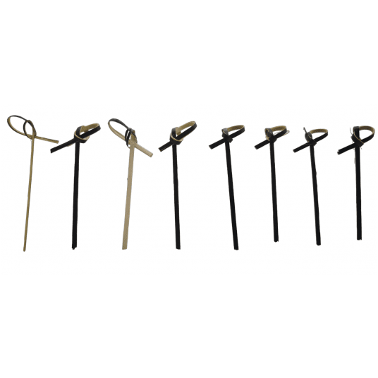 Wykałaczki drewniane Knot czarne 10cm 250szt. -zdjęcie numer 6