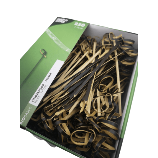 Wykałaczki drewniane Knot czarne 10cm 250szt. -zdjęcie numer 8