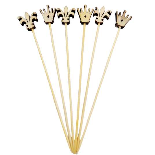 Wykałaczki drewniane Korona 12cm 100szt. -zdjęcie numer 7