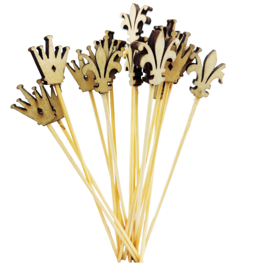 Wykałaczki drewniane Korona 12cm 100szt. -zdjęcie numer 6