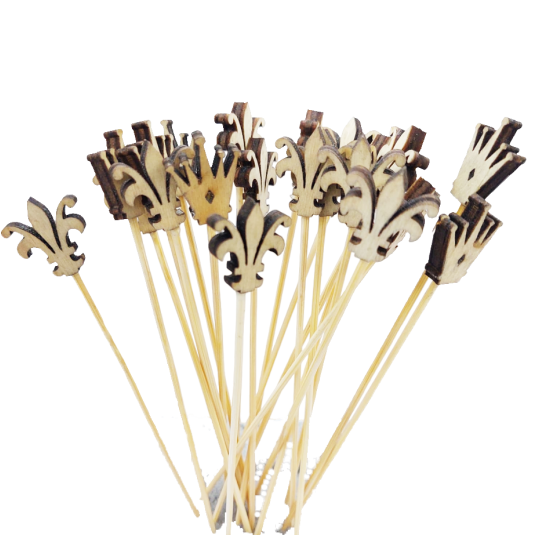 Wykałaczki drewniane Korona 12cm 100szt. -zdjęcie numer 4