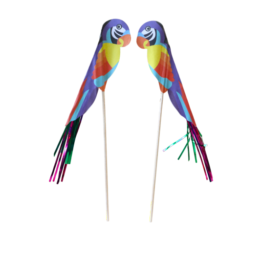 Wykałaczki drewniane Papugi 18cm 100szt. -zdjęcie numer 5