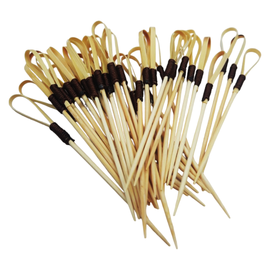 Wykałaczki drewniane Pętla 10cm 40szt. -zdjęcie numer 4
