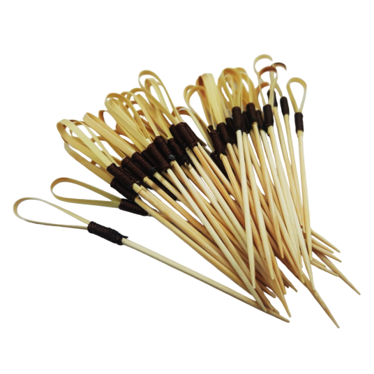 Wykałaczki drewniane Pętla 10cm 40szt. -zdjęcie numer 3