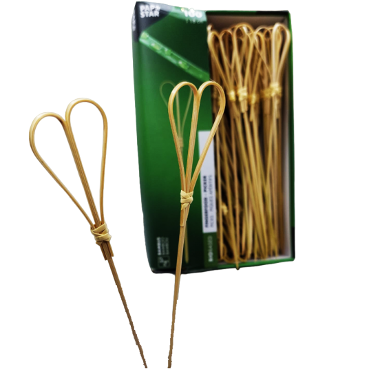 Wykałaczki drewniane Serce 18cm 100szt. -zdjęcie numer 5