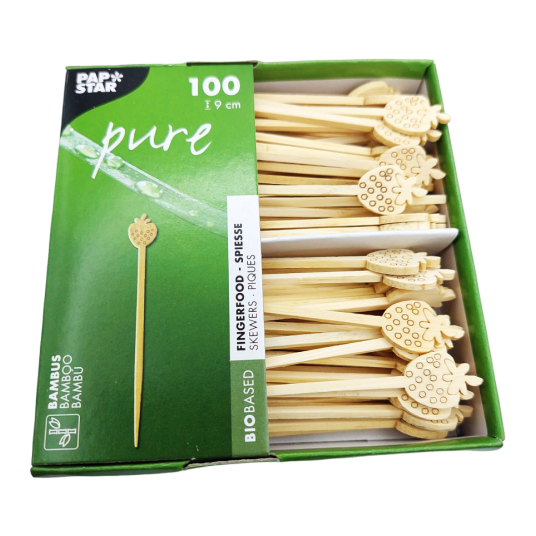 Wykałaczki drewniane Truskawka 9cm 100szt. -zdjęcie numer 3