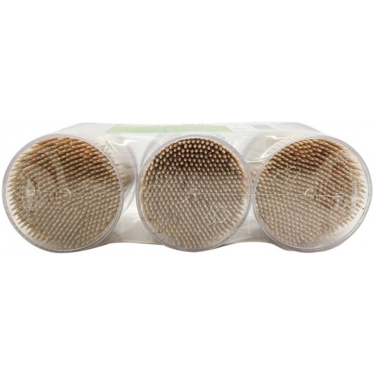 Wykałaczki drewniane w beczułkach 3x500szt. -zdjęcie numer 3