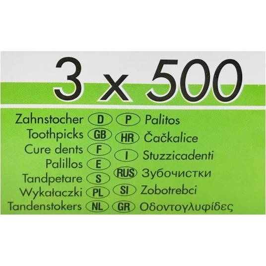 Wykałaczki drewniane w beczułkach 3x500szt. -zdjęcie numer 2