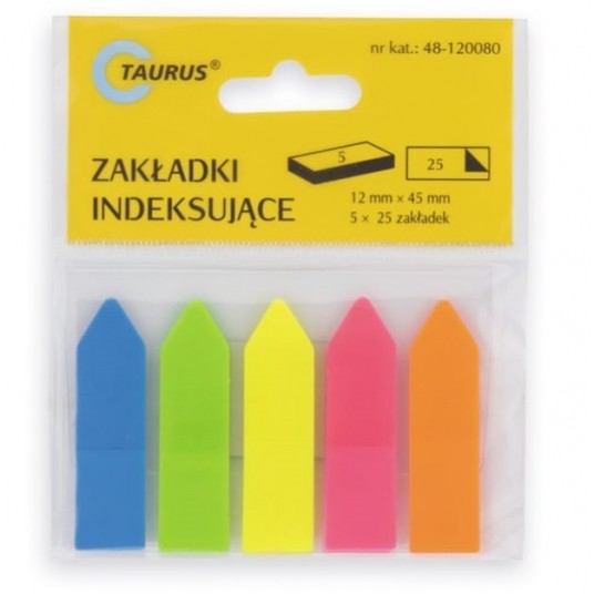 Zakładki indeksujące strzałki 12/45mm 25szt. -zdjęcie numer 1