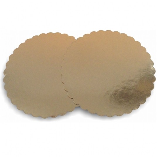 Złoto-biały krążek karbowany 20cm 2000g 1szt. -zdjęcie numer 2