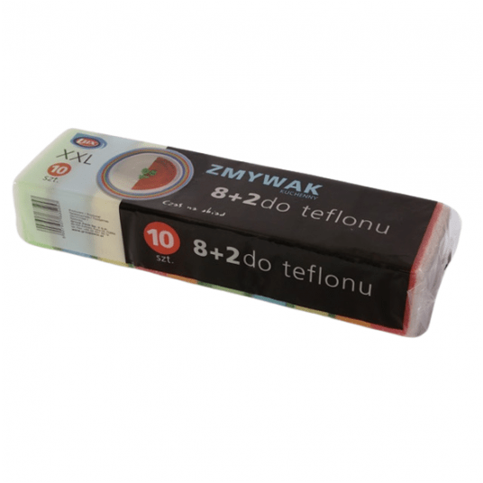 Zmywaki kuchenne XXL 8+2 do teflonu 10szt. -zdjęcie numer 1