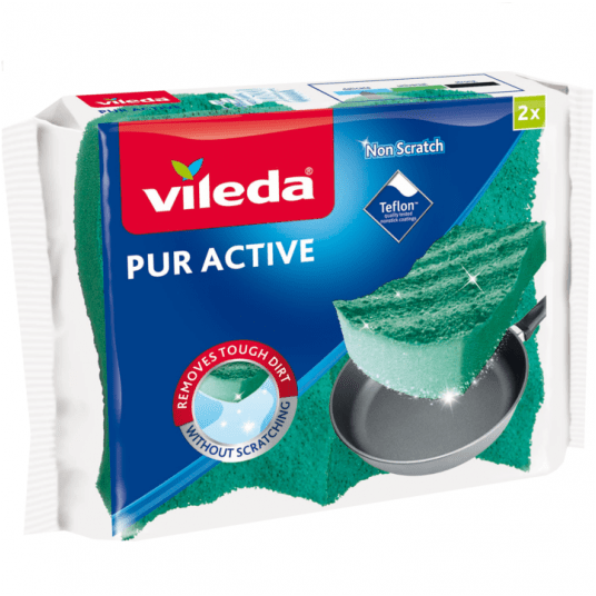 Zmywaki Vileda Pur Active teflon 2 szt. -zdjęcie numer 1