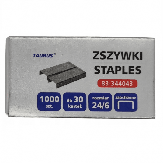 Zszywki 24/6 1000szt. -zdjęcie numer 1
