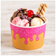 5991 Miski do lodów ,,Pink Ice Cream" 130ml 50szt. -zdjęcie numer 2