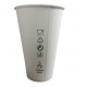 Kubki papierowe białe bez nadruku 420ml 50szt. -zdjęcie numer 3