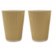 Kubki papierowe karbowane kraft 420ml 25szt. -zdjęcie numer 2