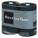 Papier toaletowy czarny Blackline 3warstwowy 4rolki -zdjęcie numer 1