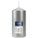 Świeca walec srebrna 60/120mm -zdjęcie numer 3