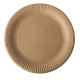 Talerze papierowe brązowe KRAFT 23cm 50szt. -zdjęcie numer 1