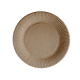 Talerze papierowe brązowe KRAFT 23cm 50szt. -zdjęcie numer 2