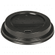 Wieczka czarne do kubków papierowych 90mm 100szt. -zdjęcie numer 1