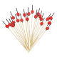 Wykałaczki drewniane Czerwone Kółko 12cm 100szt. -zdjęcie numer 4