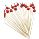 Wykałaczki drewniane Czerwone Kółko 12cm 100szt. -zdjęcie numer 3