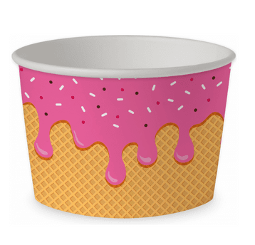 5991 Miski do lodów ,,Pink Ice Cream" 130ml 50szt.