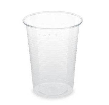 B600672 Kubki plastikowe transparentne 200ml 100szt.
