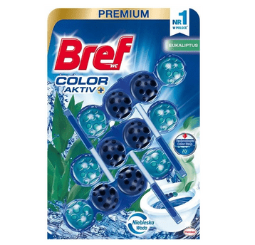 Bref Color Auto Aktiv zawieszka WC Eucalyptus 3szt.