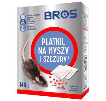 Bros Płatkil na myszy i szczury 140g