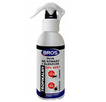 Bros Płyn na komary i kleszcze Deet 50% 130ml