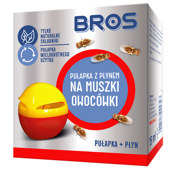 Bros pułapka z płynem na muszki owocówki 15ml