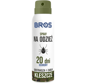 Bros Spray na odzież odstraszający kleszcze 90ml
