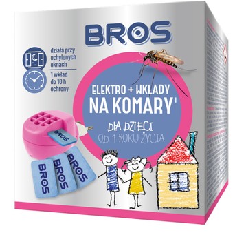 Bros zestaw elektro z płytkami na komary dla dzieci