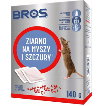 Bros Ziarno na myszy i szczury 140g