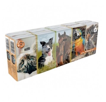 Chusteczki higieniczne Animals 3 warstwowe 10szt.