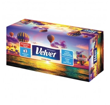 Chusteczki higieniczne Velvet 3warstwowe 90szt.
