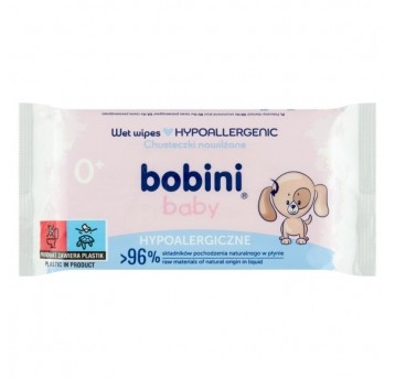 Chusteczki nawilżane Bobini Baby hypoalergiczne 60szt.